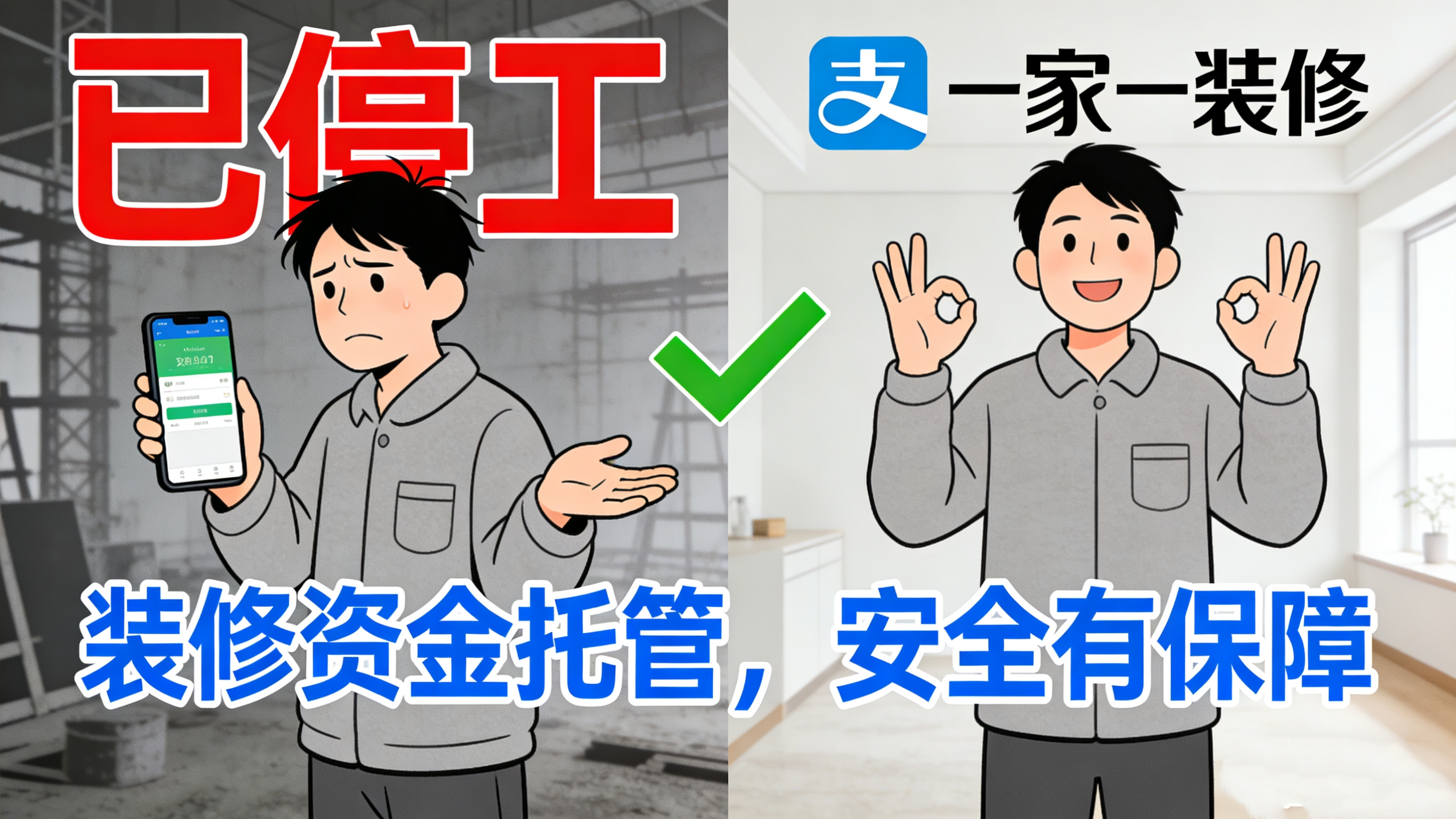 裝修款交出去心就慌？一家一裝飾聯(lián)手支付寶：您的滿(mǎn)意，才是我們的收款碼